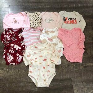 Baby Bodysuit Lot, Baby Girl Clothing, Clothing Lot, Baby Clothing lot